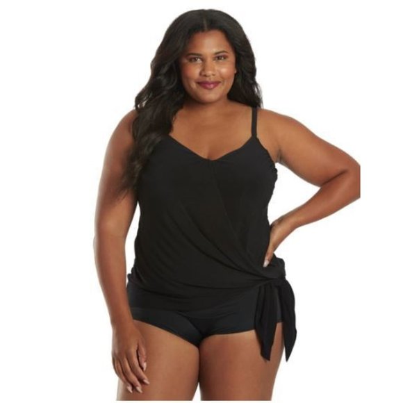 Magicsuit Other - Magicsuit Women's Plus Size Alex Underwire Tankini Top Black Size 22W MSRP $128